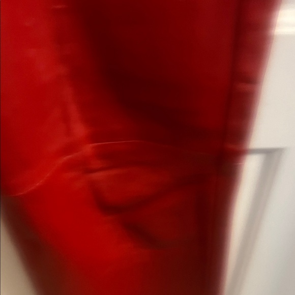 Ron Tomson Fiery Red Leather Trousers - Picture 6 of 11